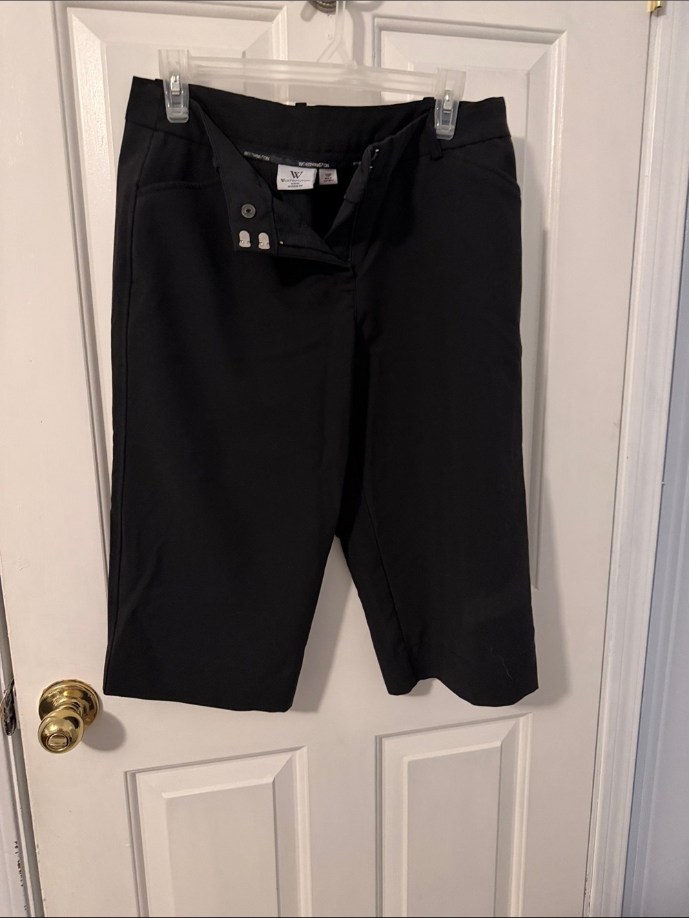 Worthington Black Knee-Length Bermuda Shorts